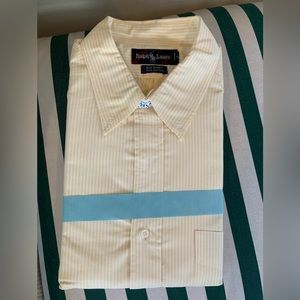 Ralph Lauren new mens Oxford big XL yellow stripe